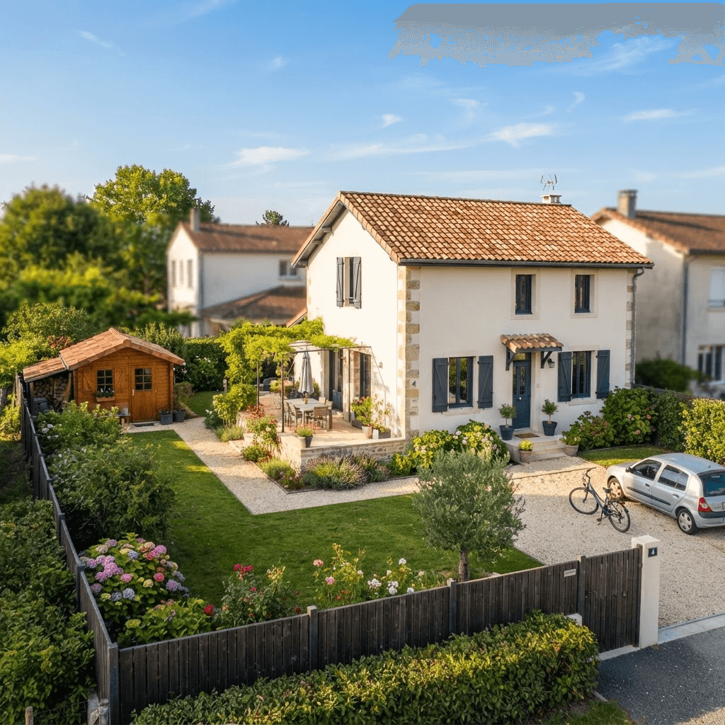 Maison individuelle française rénovée avec jardin